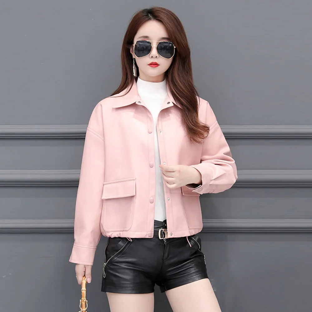 Spring Autumn Leather Jacket Women Faux Fur Coat Ladies Slim Short Motorcycle Biker Drawstring Basic Jacket Coat Plus Size S-3XL
Spring Autumn Leather Jacket Women Faux Fur Coat Ladies Slim Short Motorcycle Biker Drawstring Basic Jacket Coat Plus Size S-3XL