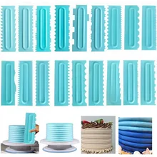 Small Spatula Modeling-Tool Cake-Scraper Fondant Smoothing Icing Comb 1/3pcs
