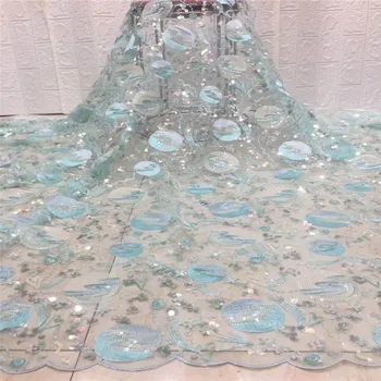 Sky Blue Latest African Velvet Lace Fabrics High Quality 2020 Nigerian Lace Fabric with Sequins Sequence Lace for Women Dress
Sky Blue Latest African Velvet Lace Fabrics High Quality 2020 Nigerian Lace Fabric with Sequins Sequence Lace for Women Dress