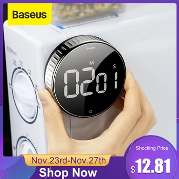 Baseus Magnetic Digital Timer for Kitchen Cooking LED Digital Kitchen Timer LED Counter Manual Electronic Countdown
Baseus Magnetic Digital Timer for Kitchen Cooking LED Digital Kitchen Timer LED Counter Manual Electronic Countdown