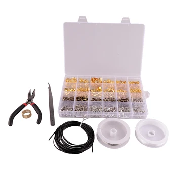 Jewelry Making Findings Tools Set Jump Ring Lobster Clasps Extended Chain
Jewelry Making Findings Tools Set Jump Ring Lobster Clasps Extended Chain