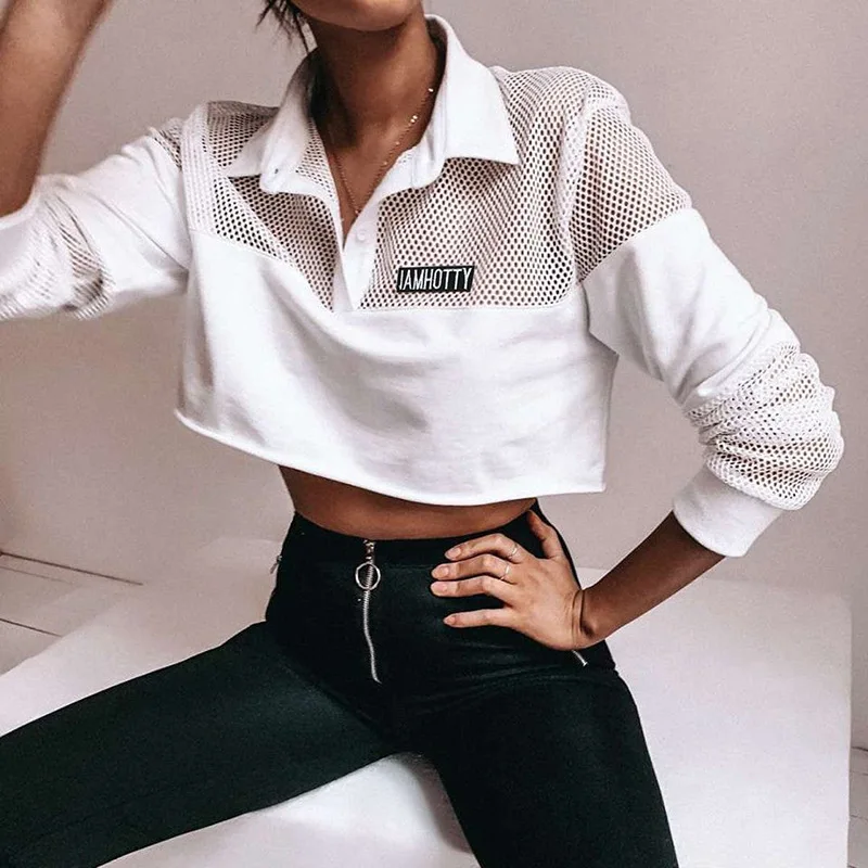 YYXZ Autumn Fashion Loose Contrast Color Letters Patchwork Mesh Long Sleeve SML Woman Casual Short Sweatshirts Lady Crop Top
YYXZ Autumn Fashion Loose Contrast Color Letters Patchwork Mesh Long Sleeve SML Woman Casual Short Sweatshirts Lady Crop Top
