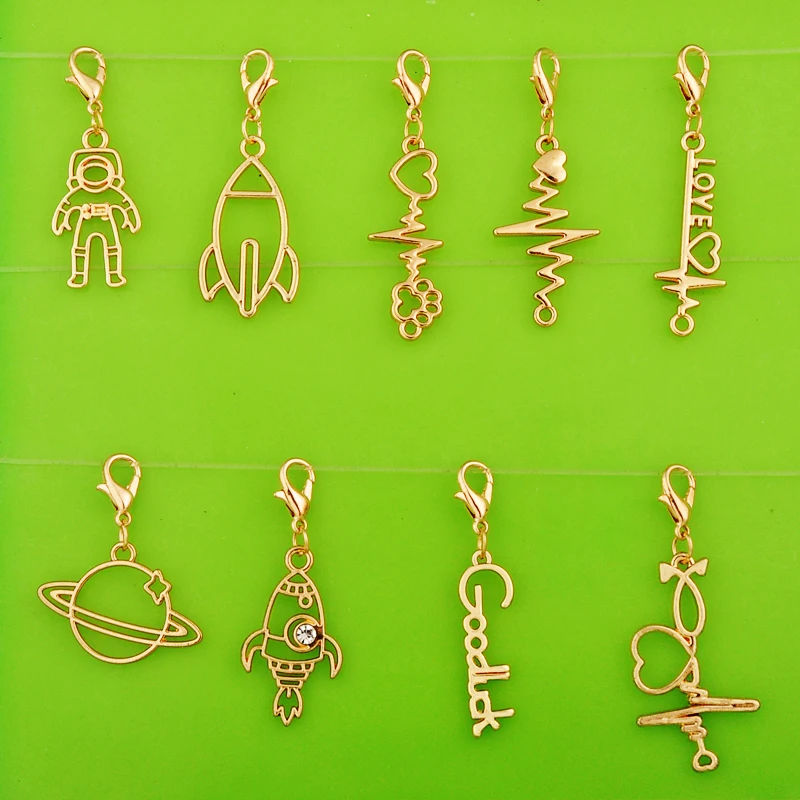DIY metal dangle hollow goodluck ECG robot rocket charms with clasp pendants for bracelet/necklace/earring jewelry making charm
DIY metal dangle hollow goodluck ECG robot rocket charms with clasp pendants for bracelet/necklace/earring jewelry making charm