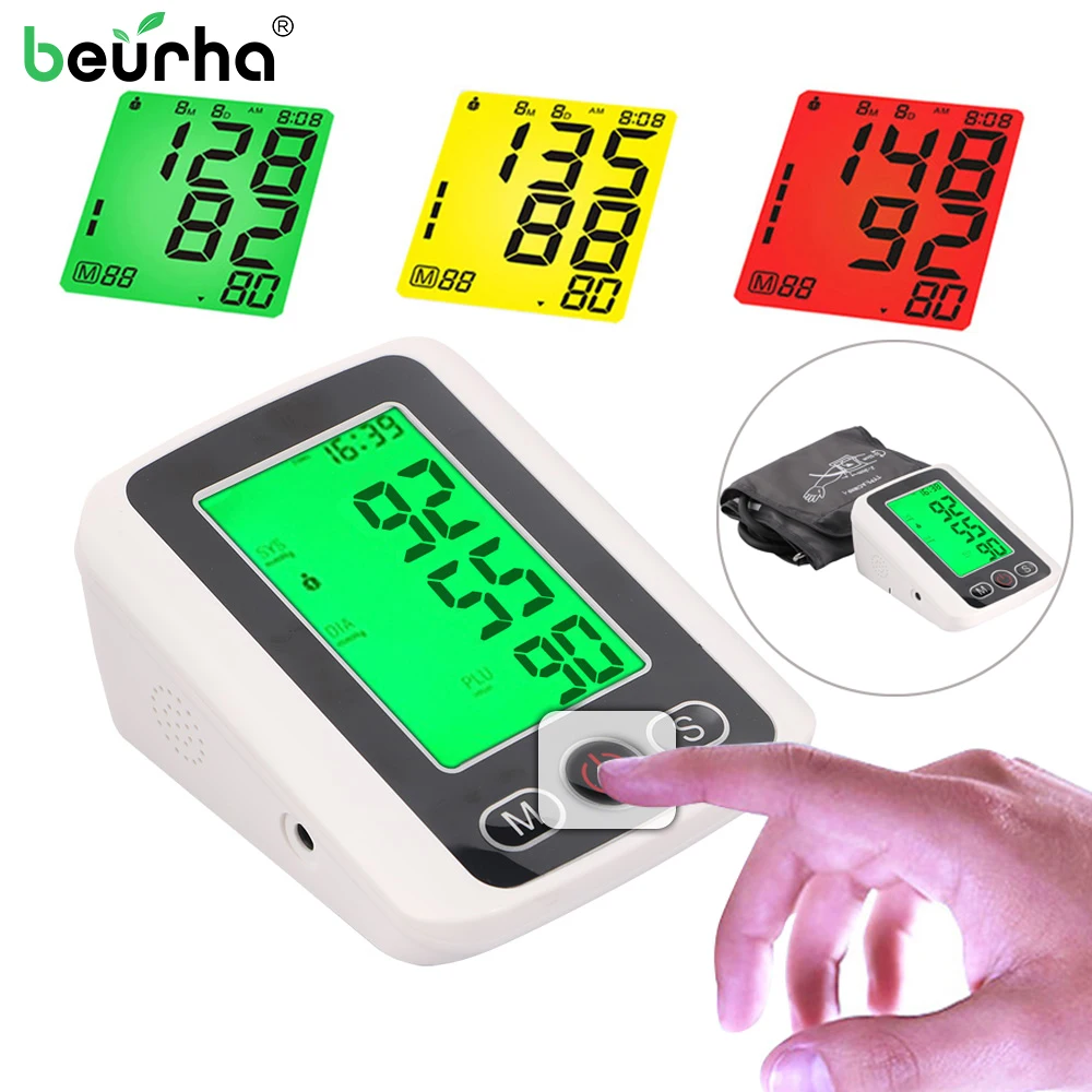 Voice Automatic Digital Blood Pressure Monitor BP Sphygmomanometer Pressure Heart Beat Rate Pulse Meter Measure Tonometer
Voice Automatic Digital Blood Pressure Monitor BP Sphygmomanometer Pressure Heart Beat Rate Pulse Meter Measure Tonometer