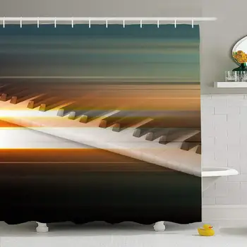 Shower Curtain Set with Hooks 66x72 Blur Music Rock Retro Painting Clef Nobody Piano Keys On Classic Concepts Textures Vintage
Shower Curtain Set with Hooks 66x72 Blur Music Rock Retro Painting Clef Nobody Piano Keys On Classic Concepts Textures Vintage
