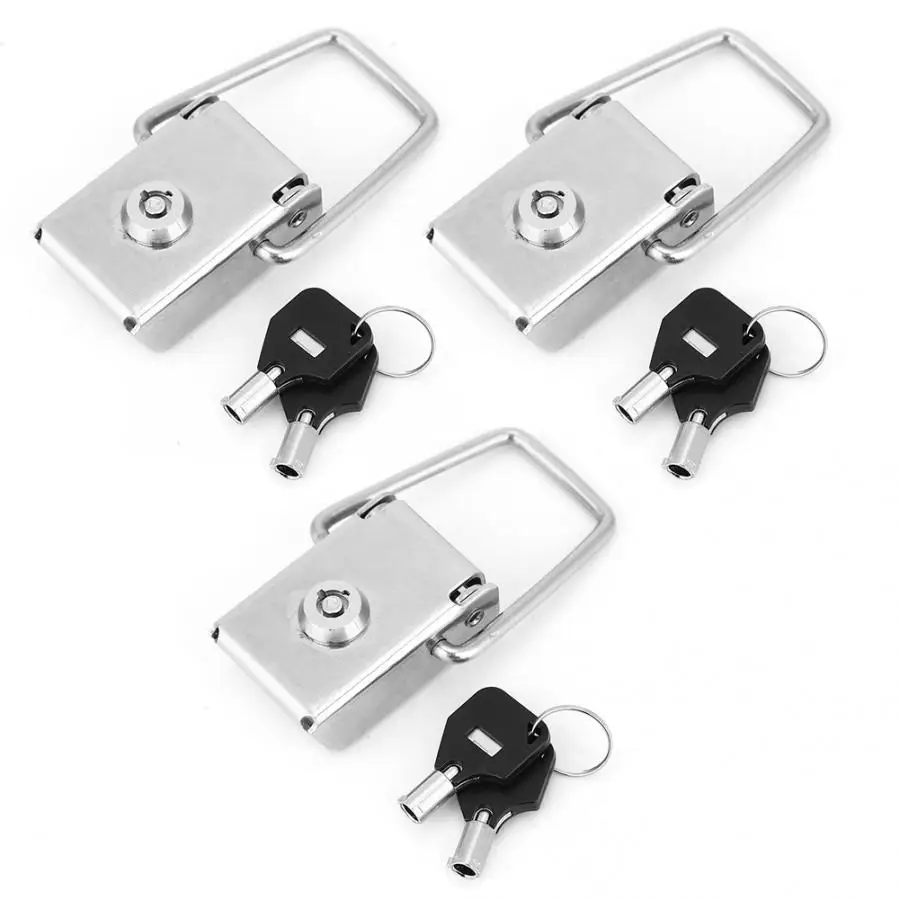Stainless Steel Hasp Safety Lock Box Case Toggle Latch Catch Buckle Clasp with 2 Keys hardware furniture
Stainless Steel Hasp Safety Lock Box Case Toggle Latch Catch Buckle Clasp with 2 Keys hardware furniture