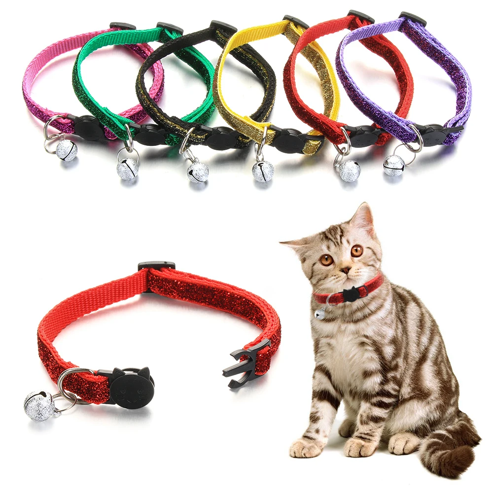 1PC Pet Cat Collar With Bell Fashion Adjustable Safety Casual Sequin Puppy Collar Neck Strap Pet Supplies
1PC Pet Cat Collar With Bell Fashion Adjustable Safety Casual Sequin Puppy Collar Neck Strap Pet Supplies