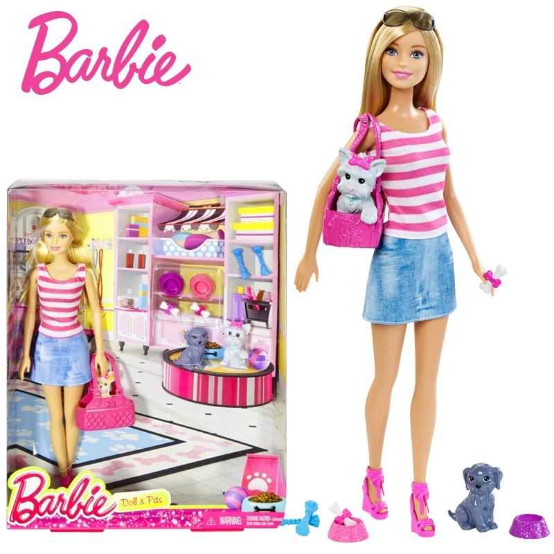 Original Barbie Doll Short Shirt Pet Dolls Set Clothes Handbag Accessories Girl Toy Birthday Gift Brinquedo DJR56
Original Barbie Doll Short Shirt Pet Dolls Set Clothes Handbag Accessories Girl Toy Birthday Gift Brinquedo DJR56
