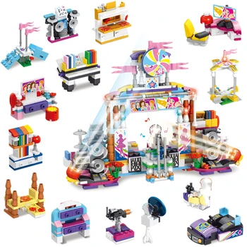 574pcs Mini 12 in1 Building Blocks set friend Girls Dream Big Stage Bricks Singer Princess Assembly DIY Toys for children gift
574pcs Mini 12 in1 Building Blocks set friend Girls Dream Big Stage Bricks Singer Princess Assembly DIY Toys for children gift