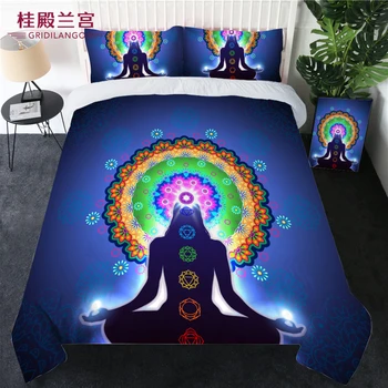 GRIDILANGO Mandala India Meditate In Lotus Bedding Set Yoga Woman Colorful Aura Glow Duvet Cover Pillowcase Bedclothes Dropship
GRIDILANGO Mandala India Meditate In Lotus Bedding Set Yoga Woman Colorful Aura Glow Duvet Cover Pillowcase Bedclothes Dropship
