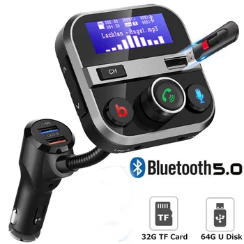 USB Car Charger Bluetooth 5.0 FM Transmitter Quick 3.0 Charge 3 USB Port Car MP3 Player Support U disk / TF Card Lossless Music
USB Car Charger Bluetooth 5.0 FM Transmitter Quick 3.0 Charge 3 USB Port Car MP3 Player Support U disk / TF Card Lossless Music