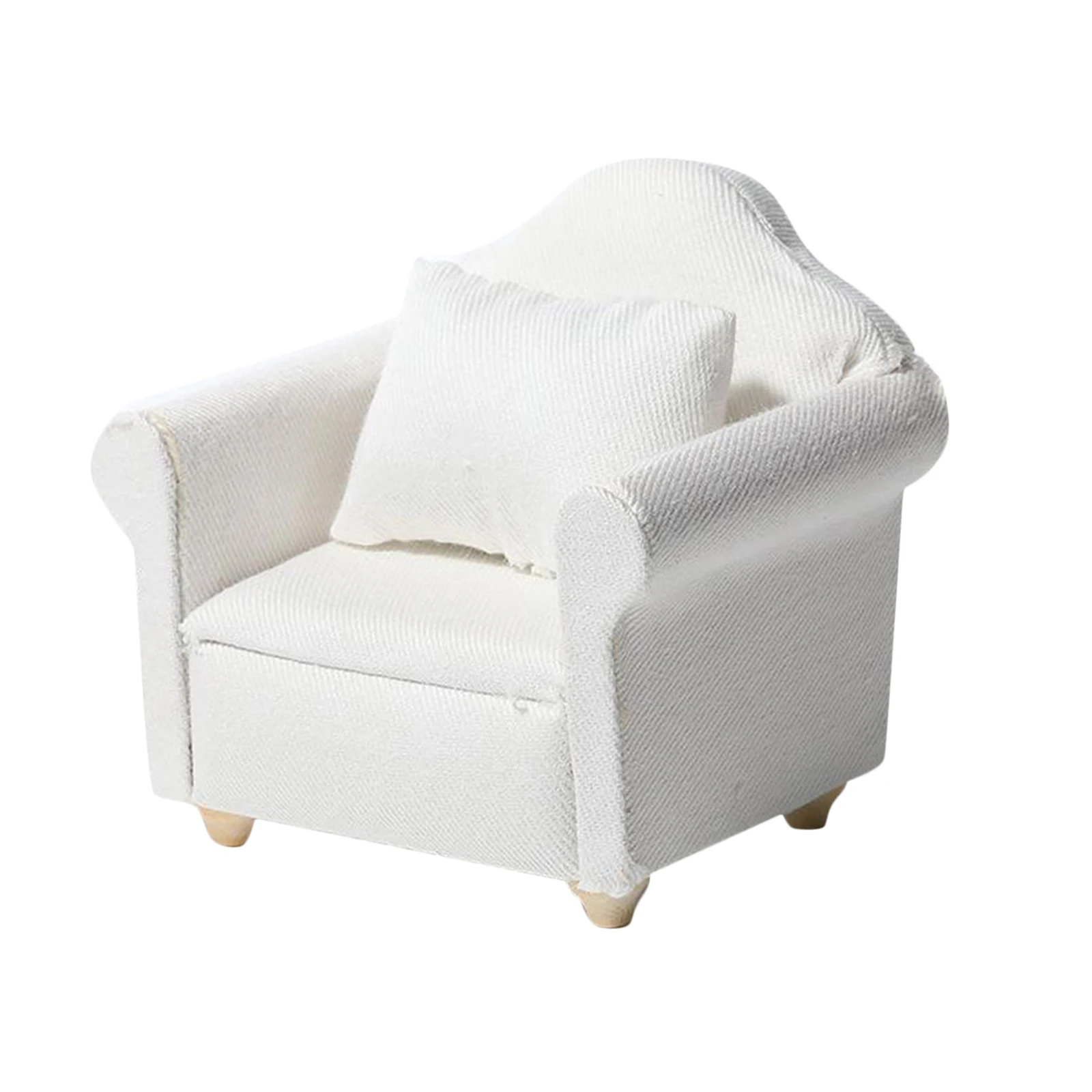 1/12 Scale Dollhouse Mini Sofa Armchair Living Room Furniture Kids Toys Birthday Gifts 1/12 Scale Dollhouse Mini Sofa Armchair Living Room Furniture Kids Toys Birthday Gifts