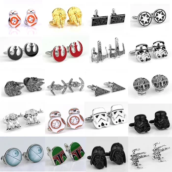 Star Wars Cuff Links Buttons Falcon Darth Vader BB8 R2D2 Fighter Knight Tie Clips Rebel Alliance Cufflinks Men Jewelry Gift
Star Wars Cuff Links Buttons Falcon Darth Vader BB8 R2D2 Fighter Knight Tie Clips Rebel Alliance Cufflinks Men Jewelry Gift