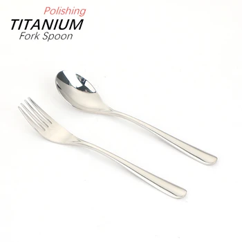 Pure Titanium Polished Spoon Fork Cutlery Set Lightweight Dinner Fork Spoon Home Outdoor Tableware Camping Hiking Picnic 
Pure Titanium Polished Spoon Fork Cutlery Set Lightweight Dinner Fork Spoon Home Outdoor Tableware Camping Hiking Picnic