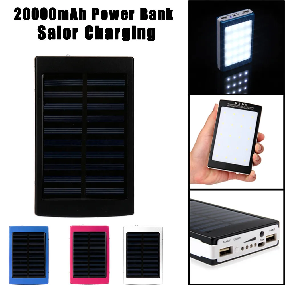 20000mAh LED Dual USB Portable Solar Battery Charger Power Bank For Cell Phone For Iphone For Huawi For Pc In Flashlight #20
20000mAh LED Dual USB Portable Solar Battery Charger Power Bank For Cell Phone For Iphone For Huawi For Pc In Flashlight #20
