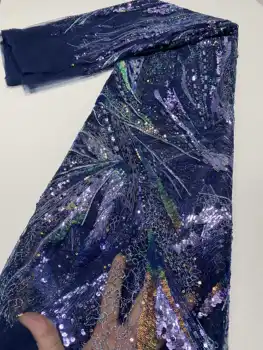 NIAI Nigerian French Sequins Net Lace Fabric 2020 High Quality African Mesh Lace Fabric For Wedding Dress Embroidered NI2218-2
NIAI Nigerian French Sequins Net Lace Fabric 2020 High Quality African Mesh Lace Fabric For Wedding Dress Embroidered NI2218-2
