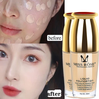 59ML Liquid Foundation Waterproof Antioxidant Full Coverage High Concealer Matte Lasting Primer Makeup No Floating Powder
59ML Liquid Foundation Waterproof Antioxidant Full Coverage High Concealer Matte Lasting Primer Makeup No Floating Powder