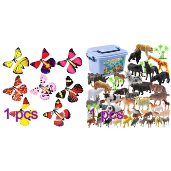 58Pcs Wild Animals Toy Simulation Animals Model Magic Flying Butterfly Little Magic Trick Funny Surprise Joke Toy for Children
58Pcs Wild Animals Toy Simulation Animals Model Magic Flying Butterfly Little Magic Trick Funny Surprise Joke Toy for Children