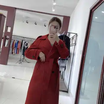 British vintage women's wool trench coat with belt classic double breated midi long wool blend outerwear winter clothing
British vintage women's wool trench coat with belt classic double breated midi long wool blend outerwear winter clothing