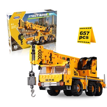 657Pcs MOC Mechanical Educational Small Particle Engineering Vehicle Crane Building Blocks DIY Construction Model Education Toy
657Pcs MOC Mechanical Educational Small Particle Engineering Vehicle Crane Building Blocks DIY Construction Model Education Toy