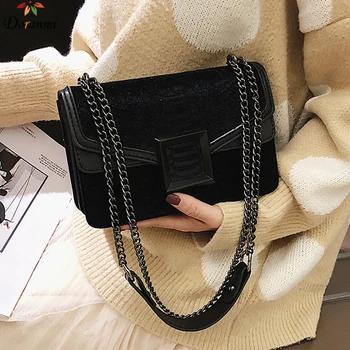 DORANMI Suede Leather Flap Bags For Women 2019 Chain Strap Shoulder Bag Metal Buckle Crossbody Messenger Bolso Mujer CBB261
DORANMI Suede Leather Flap Bags For Women 2019 Chain Strap Shoulder Bag Metal Buckle Crossbody Messenger Bolso Mujer CBB261