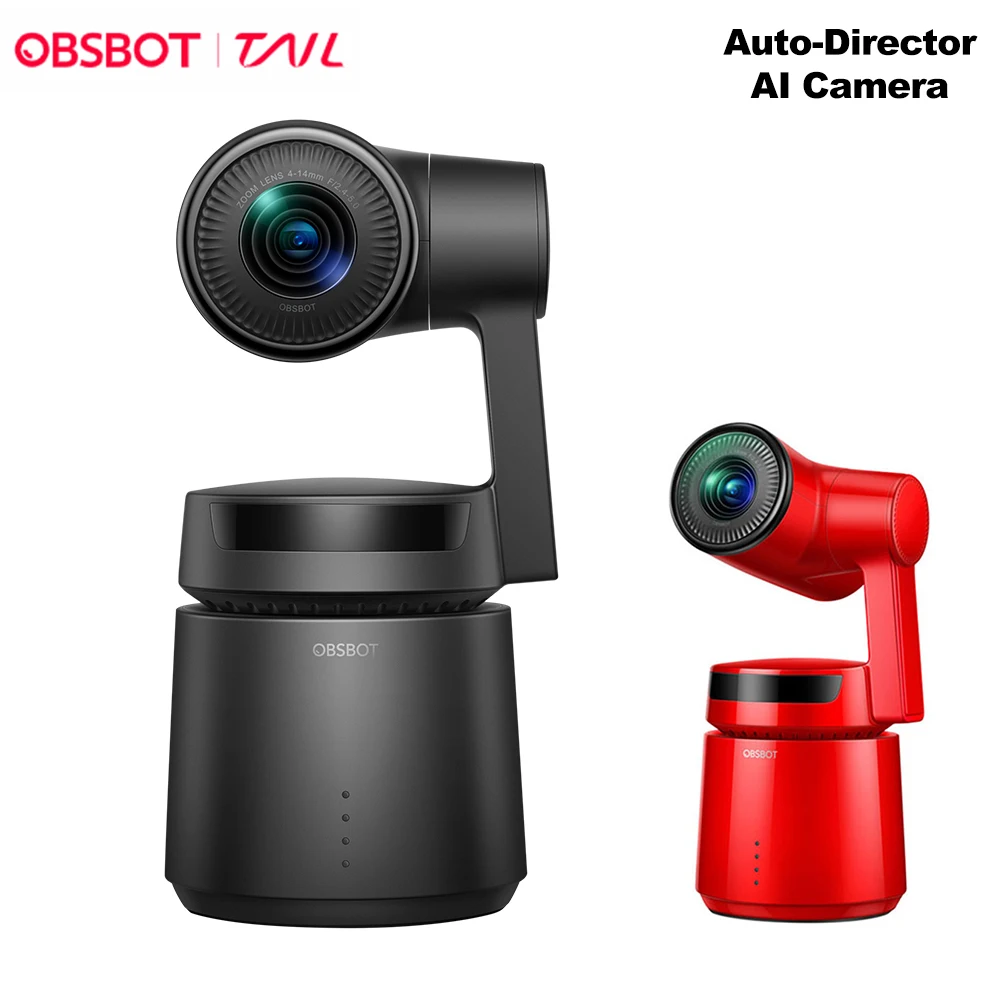 OBSBOT Tail AI Camera Tracking Auto Zoom 3-Axis Gimbal 4k 60fps Auto Zoom Robot Track Selfie Video Camera for Vlogging Youtube
OBSBOT Tail AI Camera Tracking Auto Zoom 3-Axis Gimbal 4k 60fps Auto Zoom Robot Track Selfie Video Camera for Vlogging Youtube