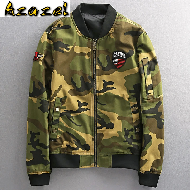Spring Casual Fashion Camouflage Air Man Jackets and Coats European and American Style Military Jacket Male Streetwear XXXL A543
Spring Casual Fashion Camouflage Air Man Jackets and Coats European and American Style Military Jacket Male Streetwear XXXL A543