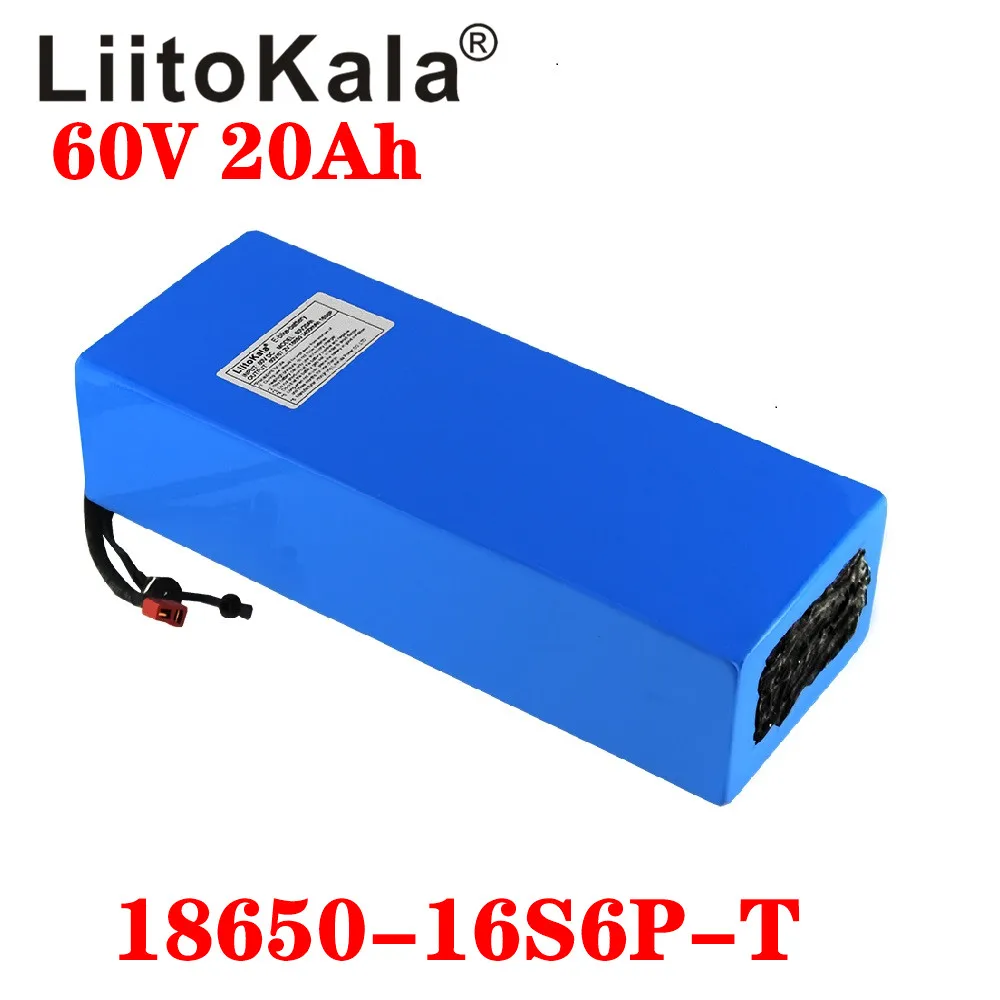 Аккумулятор LiitoKala для электровелосипеда 60 В 20 Ач в 1500 Вт|Батарея