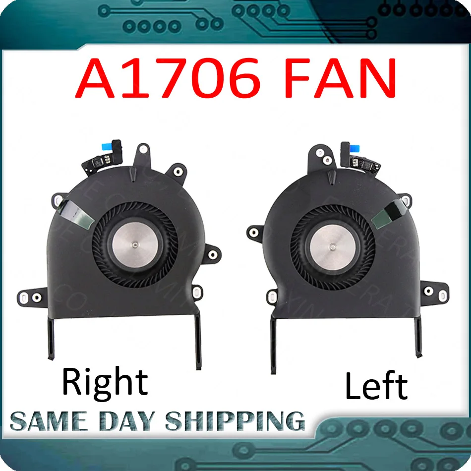 Brand NEW Laptop A1706 CPU Cooler Fan for MacBook Pro A1706 13" TouchBar Left and Right CPU Cooling Fans 2016 2017 Year
Brand NEW Laptop A1706 CPU Cooler Fan for MacBook Pro A1706 13" TouchBar Left and Right CPU Cooling Fans 2016 2017 Year