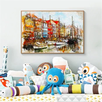 Canvas Painting Venice Poster Watercolor Artwork Landscape Cityscape Boats Garden Abstract Wall Picture for Living Room Decor
Canvas Painting Venice Poster Watercolor Artwork Landscape Cityscape Boats Garden Abstract Wall Picture for Living Room Decor