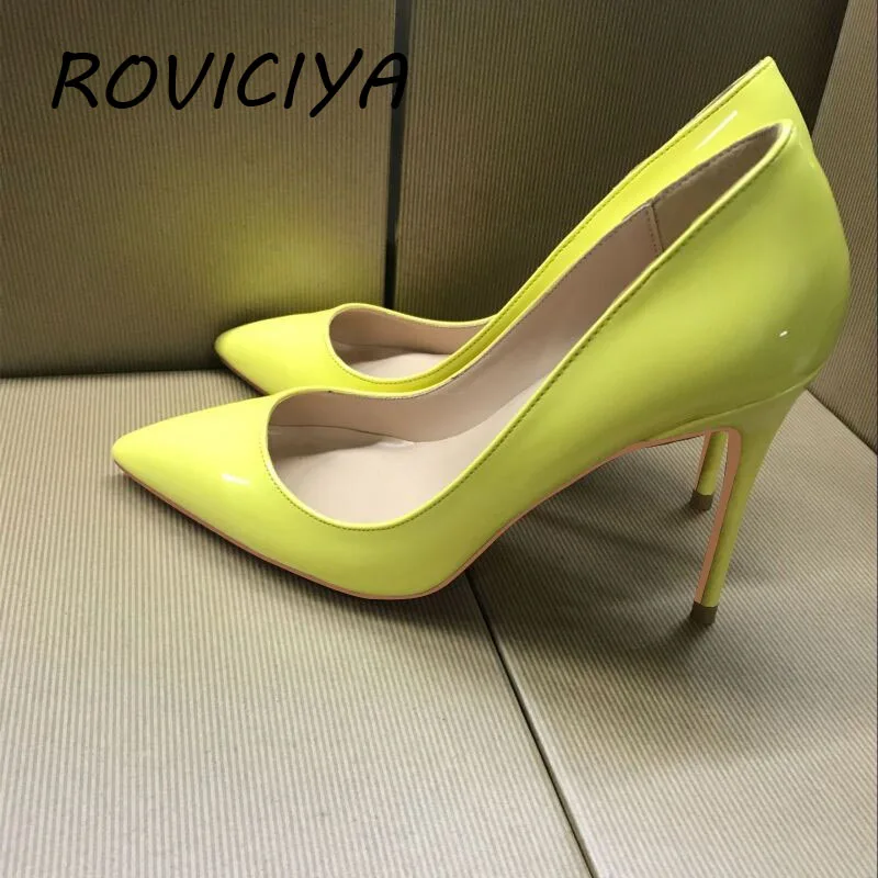 Yellow 12cm high heeled lady pumps shallow pointed toe woman shoes party shoes women pumps wedding shoes QP090 ROVICIYA
Yellow 12cm high heeled lady pumps shallow pointed toe woman shoes party shoes women pumps wedding shoes QP090 ROVICIYA