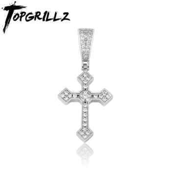 TOPGRILLZ 2020 New High Quality Hip Hop Cross Pendant Necklace Cubic Zirconia With Gold Tennis Chain Fashion Jewelry For Gift
TOPGRILLZ 2020 New High Quality Hip Hop Cross Pendant Necklace Cubic Zirconia With Gold Tennis Chain Fashion Jewelry For Gift