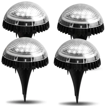 Solar Ground Lights 8LEDs Solar Disk Lights 4Pcs/Pack Solar Lights Outdoor In-Ground Solar Lights for Landscape Walkway Lawn Ste
Solar Ground Lights 8LEDs Solar Disk Lights 4Pcs/Pack Solar Lights Outdoor In-Ground Solar Lights for Landscape Walkway Lawn Ste
