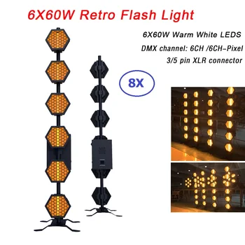 8XLot Six-Line Hexa Pixel Lights 6X60W LED Retro Flash DMX Stage Light Disco Lamp Dj Lighting Effect Flashlight Free Shipping
8XLot Six-Line Hexa Pixel Lights 6X60W LED Retro Flash DMX Stage Light Disco Lamp Dj Lighting Effect Flashlight Free Shipping