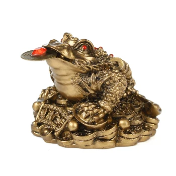 Besegad Feng Shui Toad Money LUCKY Fortune Wealth Chinese Golden Frog Toad Coin Home Office Decoration Tabletop Ornaments Lucky 
Besegad Feng Shui Toad Money LUCKY Fortune Wealth Chinese Golden Frog Toad Coin Home Office Decoration Tabletop Ornaments Lucky