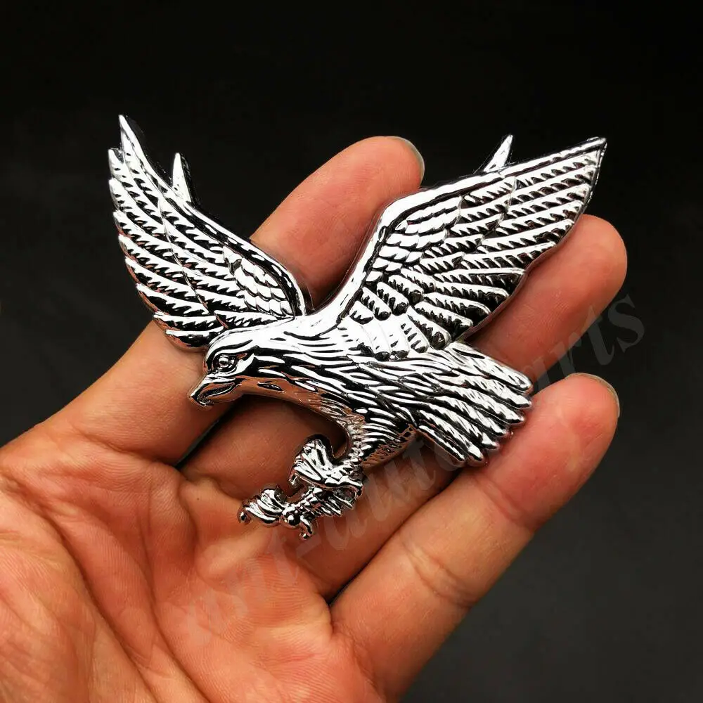 3D хромированный металлический логотип Eagle Hawk автомобильный багажник Задняя