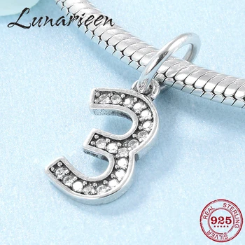 Authentic 925 Sterling Silver Number 3 Charms pendants Clear Cubic Zirconia beads Fit Original Pandora Bracelets Silver Jewelry
Authentic 925 Sterling Silver Number 3 Charms pendants Clear Cubic Zirconia beads Fit Original Pandora Bracelets Silver Jewelry