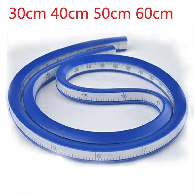 30CM 40CM 50CM 60CM Serpentine curve soft ruler Tailors Plastic Ruler Blue White Drawing Design Soft Ruler for sewing
30CM 40CM 50CM 60CM Serpentine curve soft ruler Tailors Plastic Ruler Blue White Drawing Design Soft Ruler for sewing