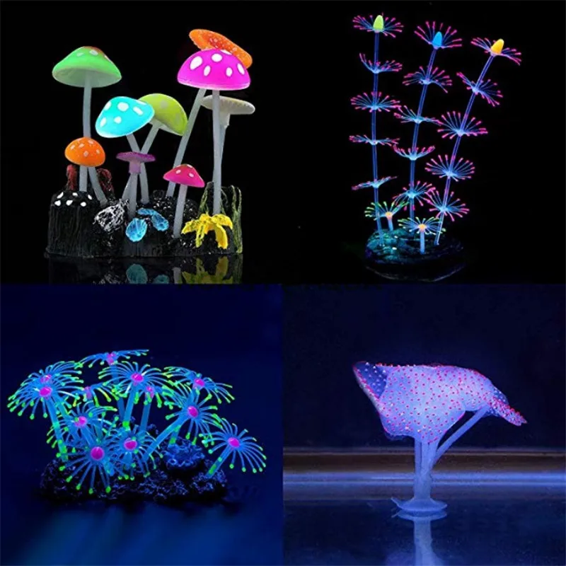HONGYI Aquarium Decorations Glowing Mushroom Glowing Coral Ornaments for Fish Tank Decorations(4 Pieces)
HONGYI Aquarium Decorations Glowing Mushroom Glowing Coral Ornaments for Fish Tank Decorations(4 Pieces)