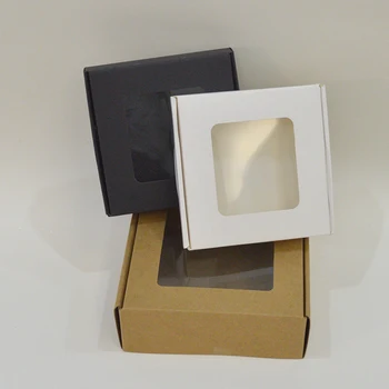 10pcs Paper Box With Window Multi Size Craft paper box with window Custom Packaging box with window White Black Kraft Wholesale
10pcs Paper Box With Window Multi Size Craft paper box with window Custom Packaging box with window White Black Kraft Wholesale