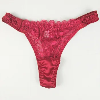 Moxeay Silk Satin G String G Thong Panties for Woman Low-Rise Knickers Plus Size Underwear Women Lingeries Lace Seamless Briefs 
Moxeay Silk Satin G String G Thong Panties for Woman Low-Rise Knickers Plus Size Underwear Women Lingeries Lace Seamless Briefs