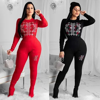 2 Pieces Set Women 2020 Spring Autumn Fashion Women's Sets 2020 Female Tops Floral Long Sleeve Tops Bodycon Stripe Pants
2 Pieces Set Women 2020 Spring Autumn Fashion Women's Sets 2020 Female Tops Floral Long Sleeve Tops Bodycon Stripe Pants