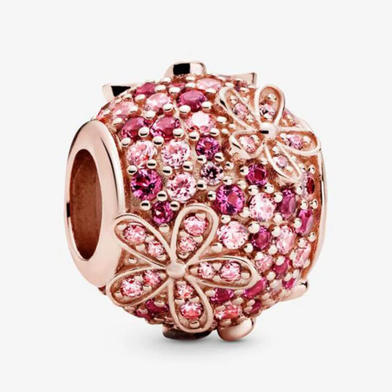 New Silver Pavé CZ Rose Gold Pink Daisy Charm Beads Fit Original Pandor Bracelet Bangle DIY Jewelry
New Silver Pavé CZ Rose Gold Pink Daisy Charm Beads Fit Original Pandor Bracelet Bangle DIY Jewelry