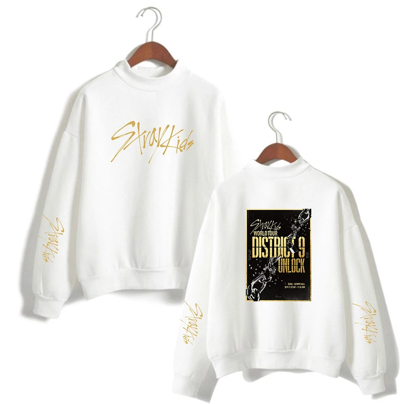 World Tour Stray Kids Kpop High Collar Hoodies Fashion Men Women Capless Sweatshirts Tops Long Sleeve Unisex Hoodie Pullover 4XL
World Tour Stray Kids Kpop High Collar Hoodies Fashion Men Women Capless Sweatshirts Tops Long Sleeve Unisex Hoodie Pullover 4XL