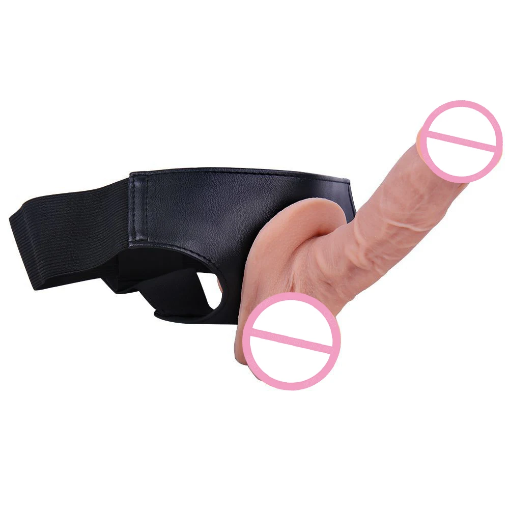 Реалистичный Фаллоимитатор Фаллос Страпон С Подогревом