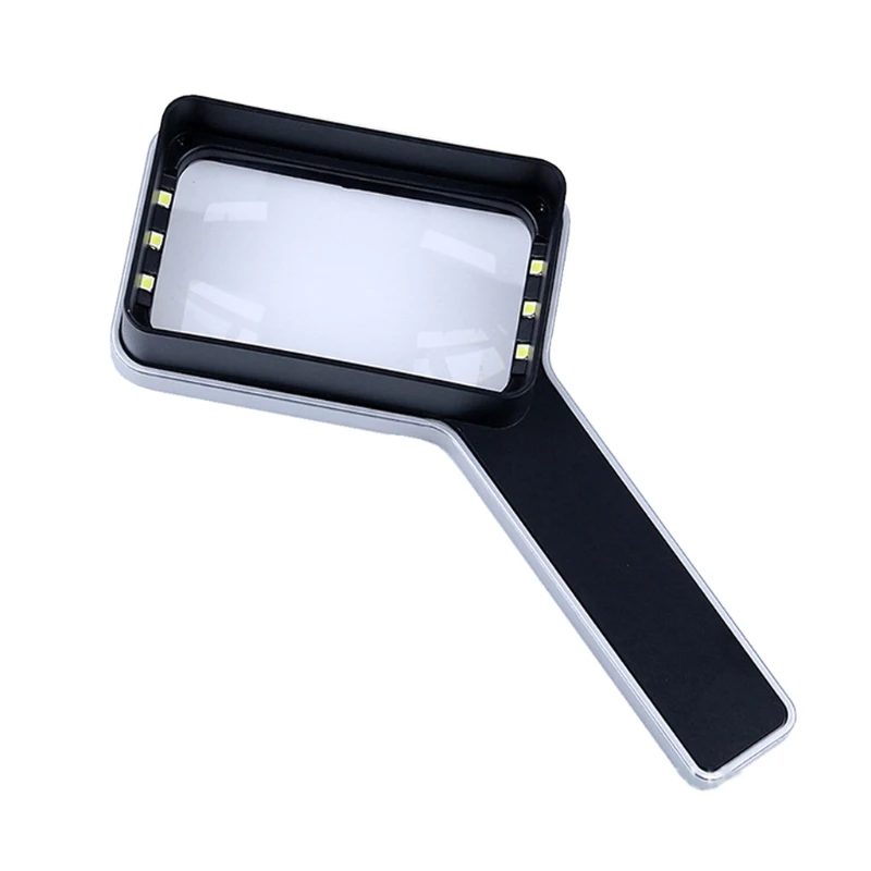 Folding Handheld Magnifying Glass with 6LED Light,Rechargeable 3X Large Rectangl G88A
Folding Handheld Magnifying Glass with 6LED Light,Rechargeable 3X Large Rectangl G88A
