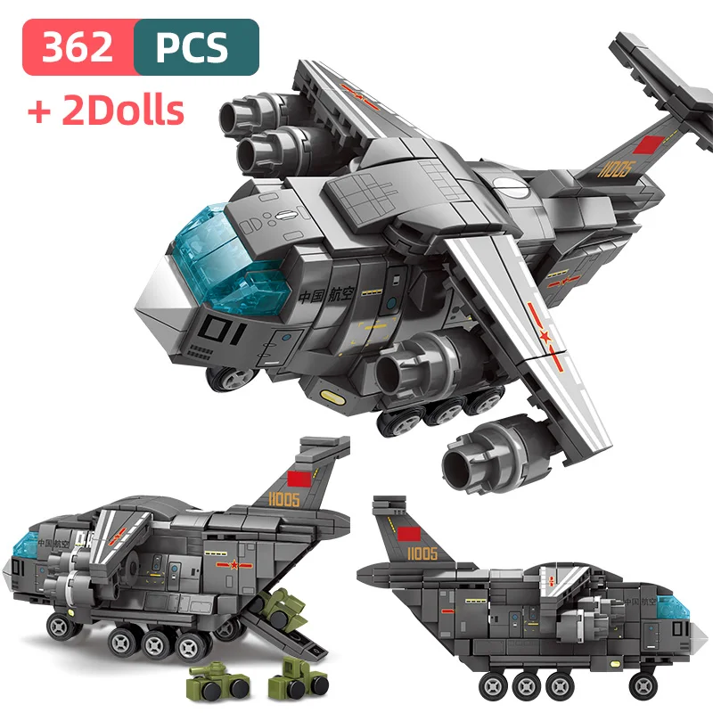 Military Fighter Building Blocks Q Version Transport Aircraft Model Technic Series City Airplane Navy Bricks Toys for Children
Military Fighter Building Blocks Q Version Transport Aircraft Model Technic Series City Airplane Navy Bricks Toys for Children