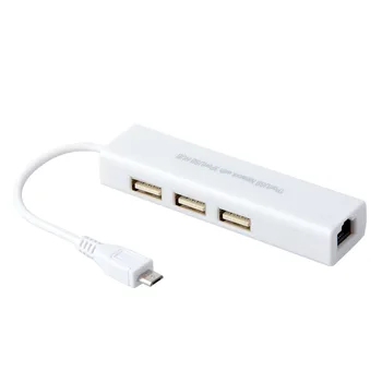 5 in 1 USB HUB 3 Ports USB 2.0 HUB Micro USB to Network Adapter for iMac Laptop Accessories
5 in 1 USB HUB 3 Ports USB 2.0 HUB Micro USB to Network Adapter for iMac Laptop Accessories
