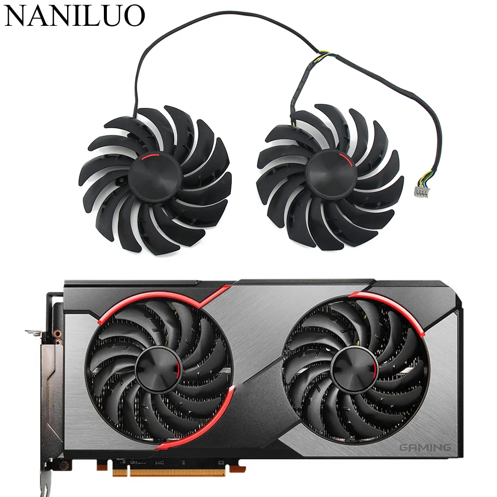 2 шт./лот PLD10010S12HH 95 мм RX 5700 5600 XT для MSI Radeon RX5700 5700XT GAMING X охлаждающий вентилятор