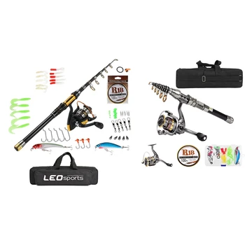 SEWS-Leo 2 Set 2.1M Telescopic Fishing Rod and Reel Combo Full Kit Spinning Fishing Reel Gear Organizer Pole Set 
SEWS-Leo 2 Set 2.1M Telescopic Fishing Rod and Reel Combo Full Kit Spinning Fishing Reel Gear Organizer Pole Set